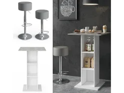 Set de mesa de bar hormigón 70x70x109 rodeo