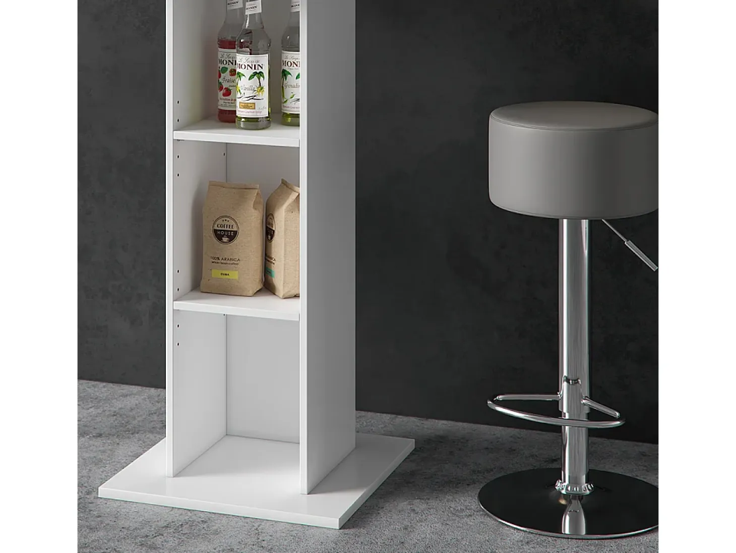 Set de mesa de bar hormigón 70x70x109 rodeo
