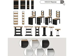 Set de mesa de bar oro power roble/antracita 67x100x106 repose