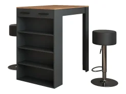 Set de mesa de bar oro power roble/antracita 67x100x106 repose