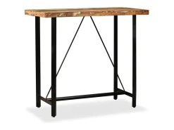 Set de muebles de bar 5 piezas madera maciza reciclada