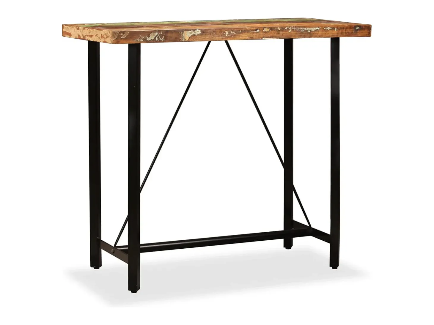 Set de muebles de bar 5 piezas madera maciza reciclada