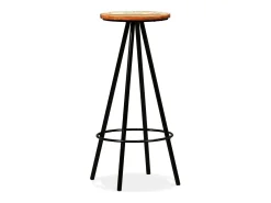 Set de muebles de bar 5 piezas madera maciza reciclada