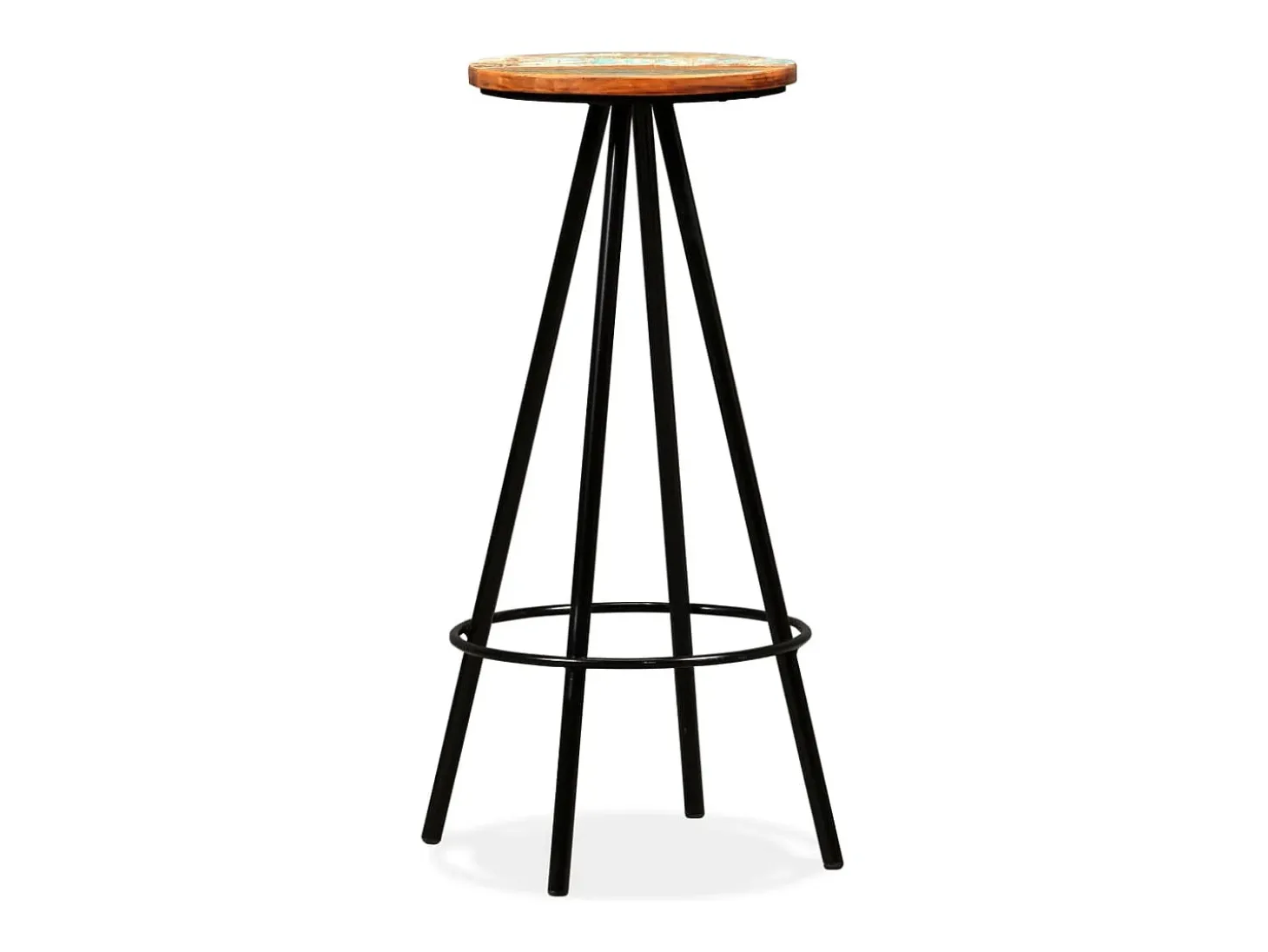 Set de muebles de bar 5 piezas madera maciza reciclada