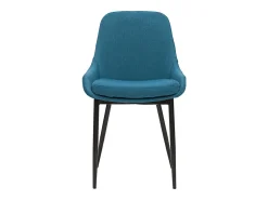 Set de 2 sillas de tejido azul petróleo HOLO