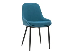 Set de 2 sillas de tejido azul petróleo HOLO