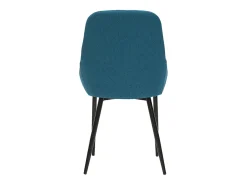 Set de 2 sillas de tejido azul petróleo HOLO