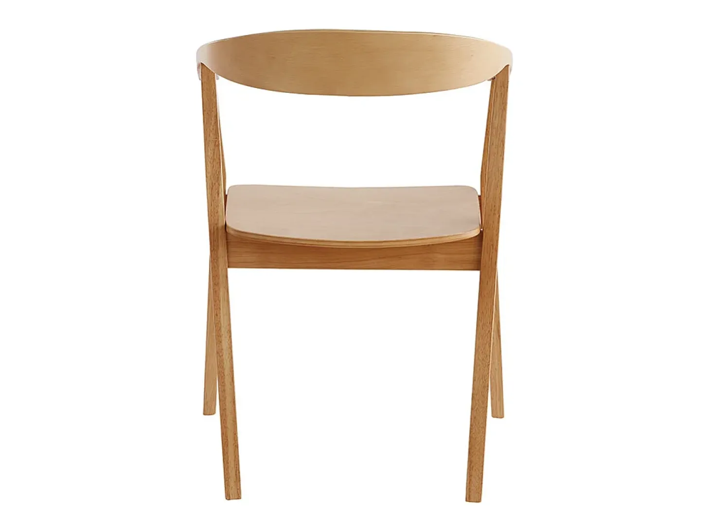 Set de 2 sillas nórdicas de madera BAHIA
