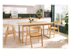 Set de 2 sillas nórdicas de madera BAHIA