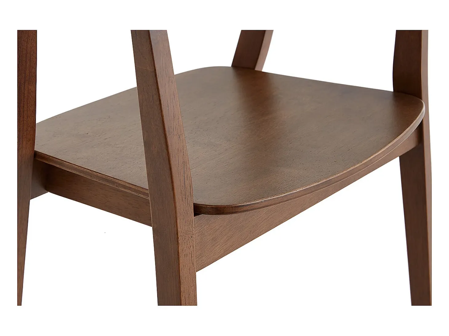 Set de 2 sillas nórdicas de madera oscura BAHIA