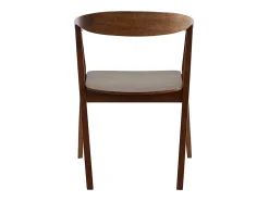 Set de 2 sillas nórdicas de madera oscura BAHIA