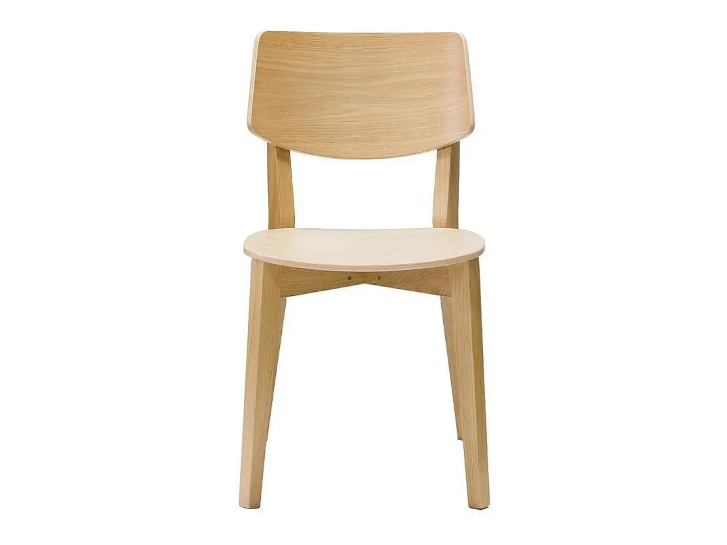Set de 2 sillas vintage de madera clara AVEA