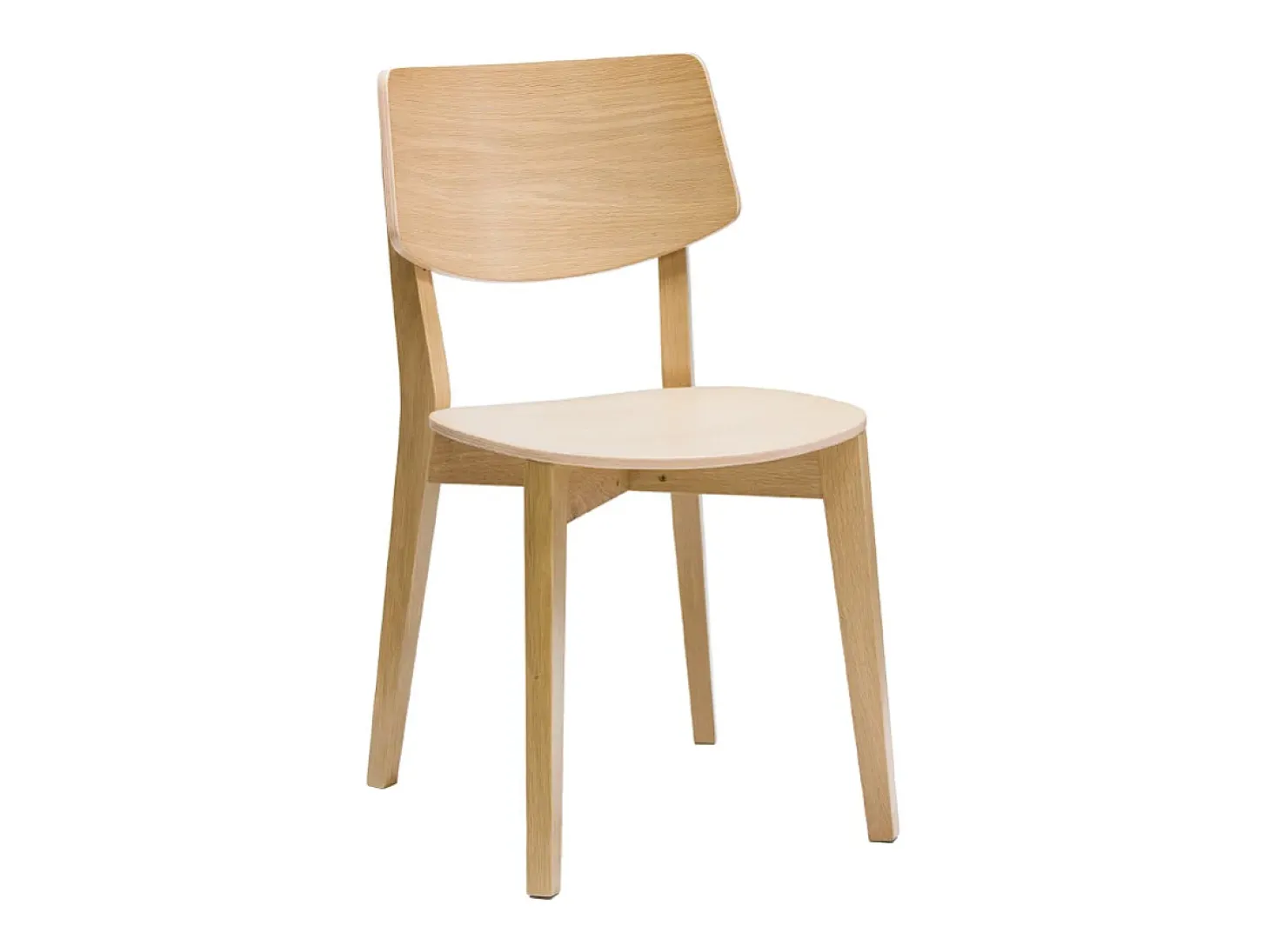 Set de 2 sillas vintage de madera clara AVEA