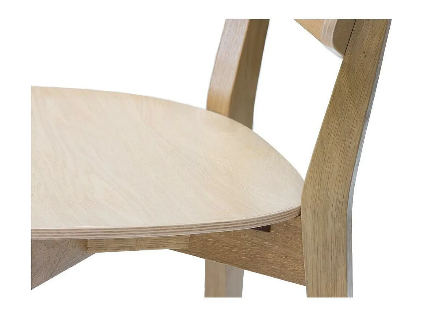 Set de 2 sillas vintage de madera clara AVEA