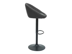 Set de 2 taburetes de cocina ajustables de diseño gris SHERU