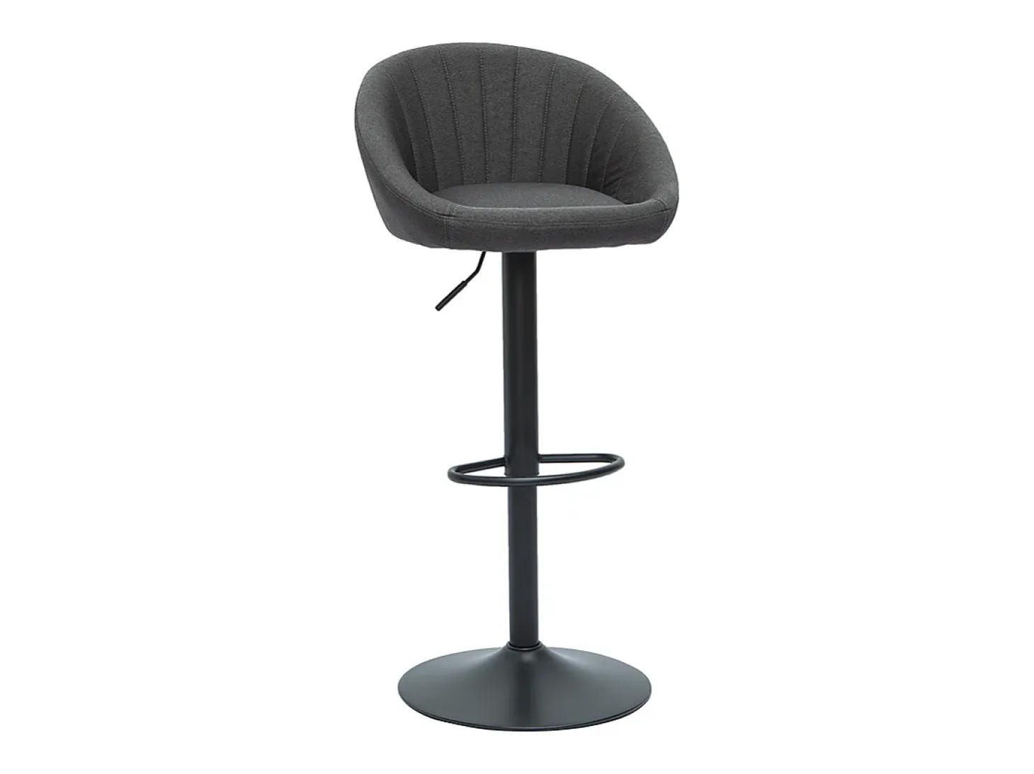 Set de 2 taburetes de cocina ajustables de diseño gris SHERU