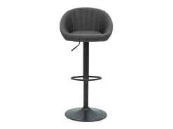 Set de 2 taburetes de cocina ajustables de diseño gris SHERU