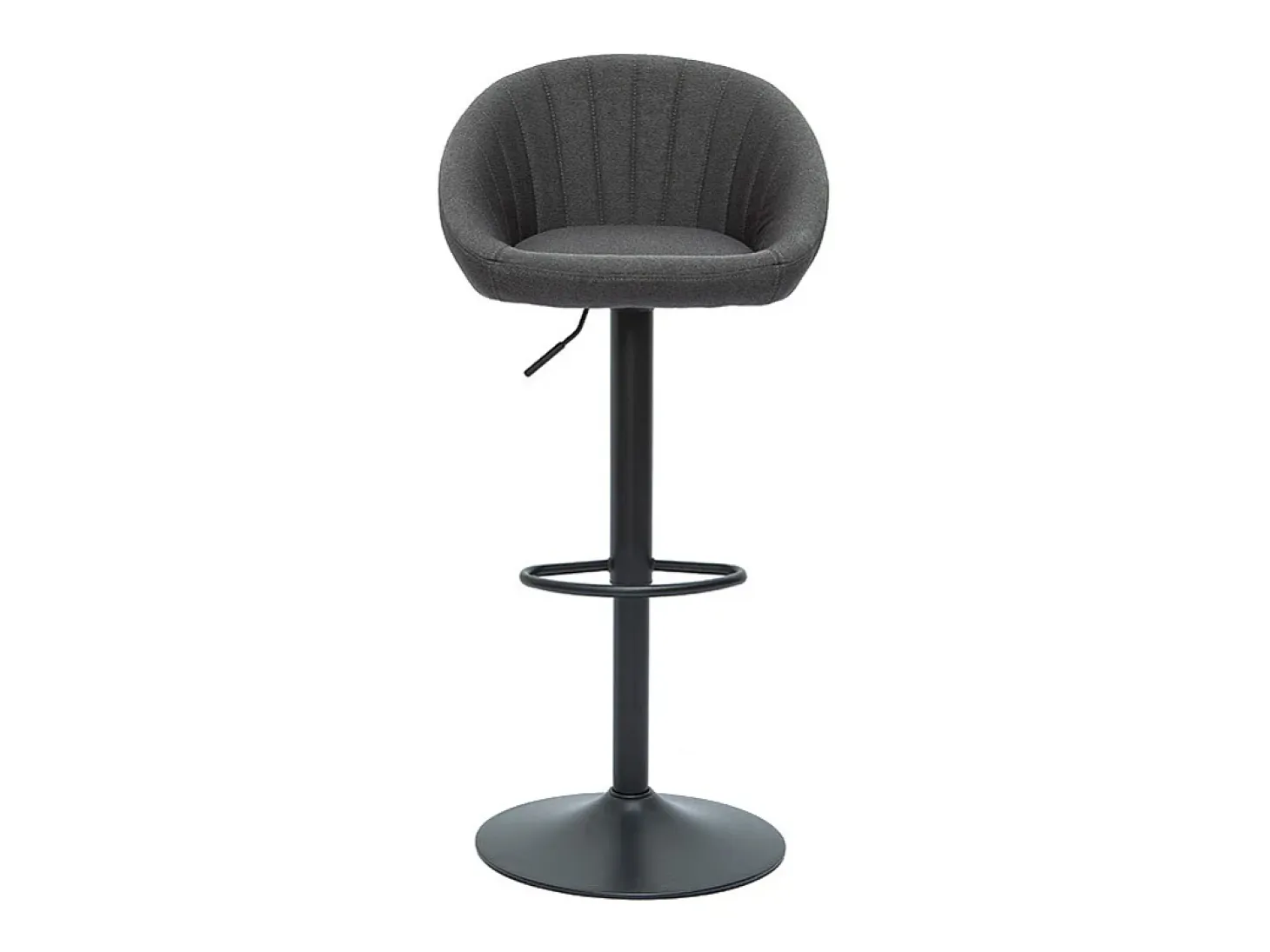 Set de 2 taburetes de cocina ajustables de diseño gris SHERU