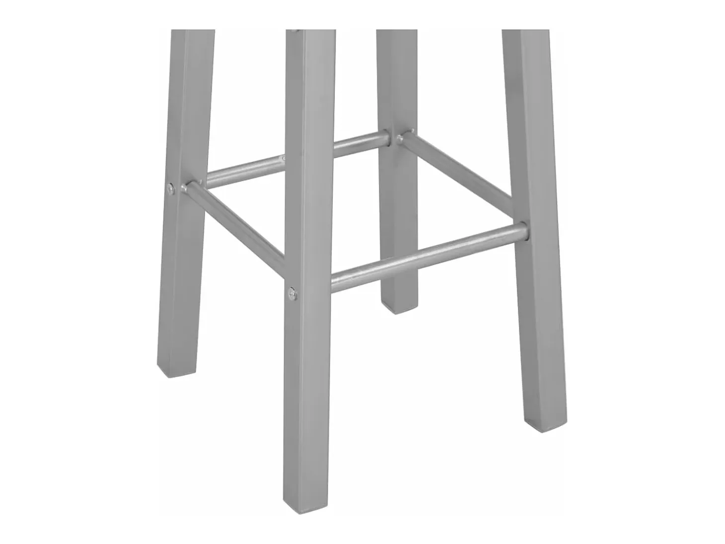 Set mesa y sillas altas de cocina 3 piezas madera y acero negro