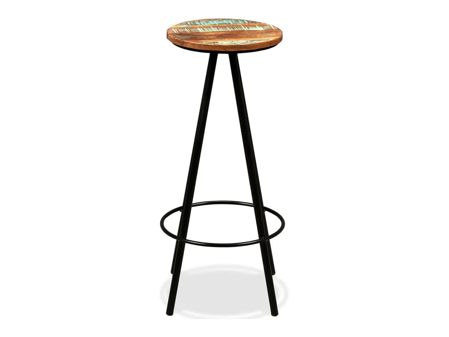 Set muebles de bar 3 piezas madera maciza reciclada