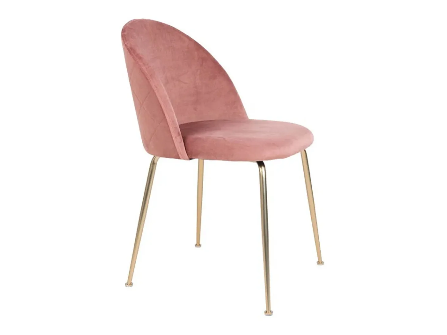 Set van 2 PINOZ fluwelen stoelen – Hedendaagse elegantie-Color Rosa