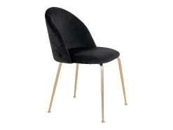 Set van 2 PINOZ fluwelen stoelen – Hedendaagse elegantie-Color Negro