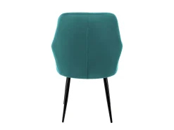 Set 6x Silla de comedor/salón de terciopelo verde salvia con patas de acero 84cm