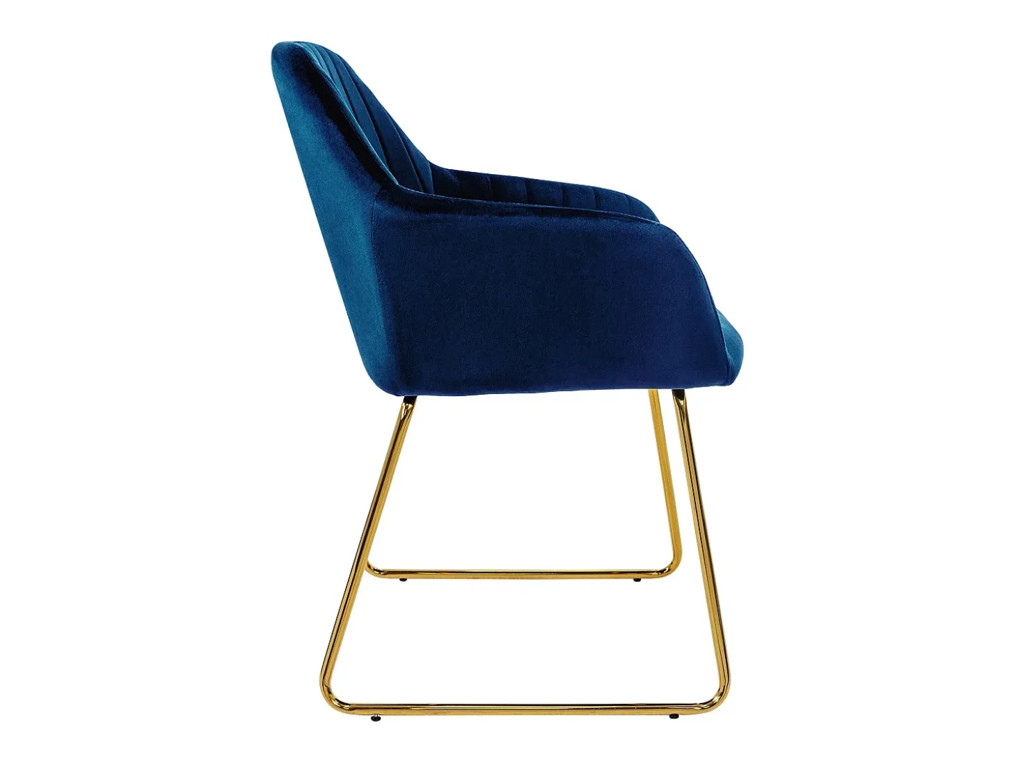 Set 4x sillas de comedor de terciopelo azul diseño ergonómico asiento moderno