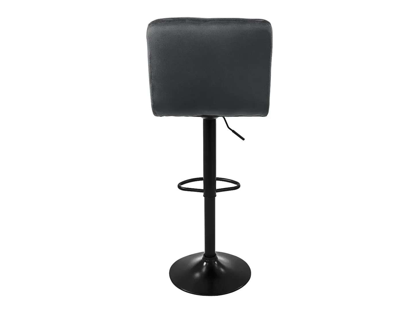 Set 4x taburetes de bar de terciopelo gris silla giratoria 360° con reposapiés