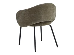 SHARP-Silla de comedor de tela luxury marron (x2)