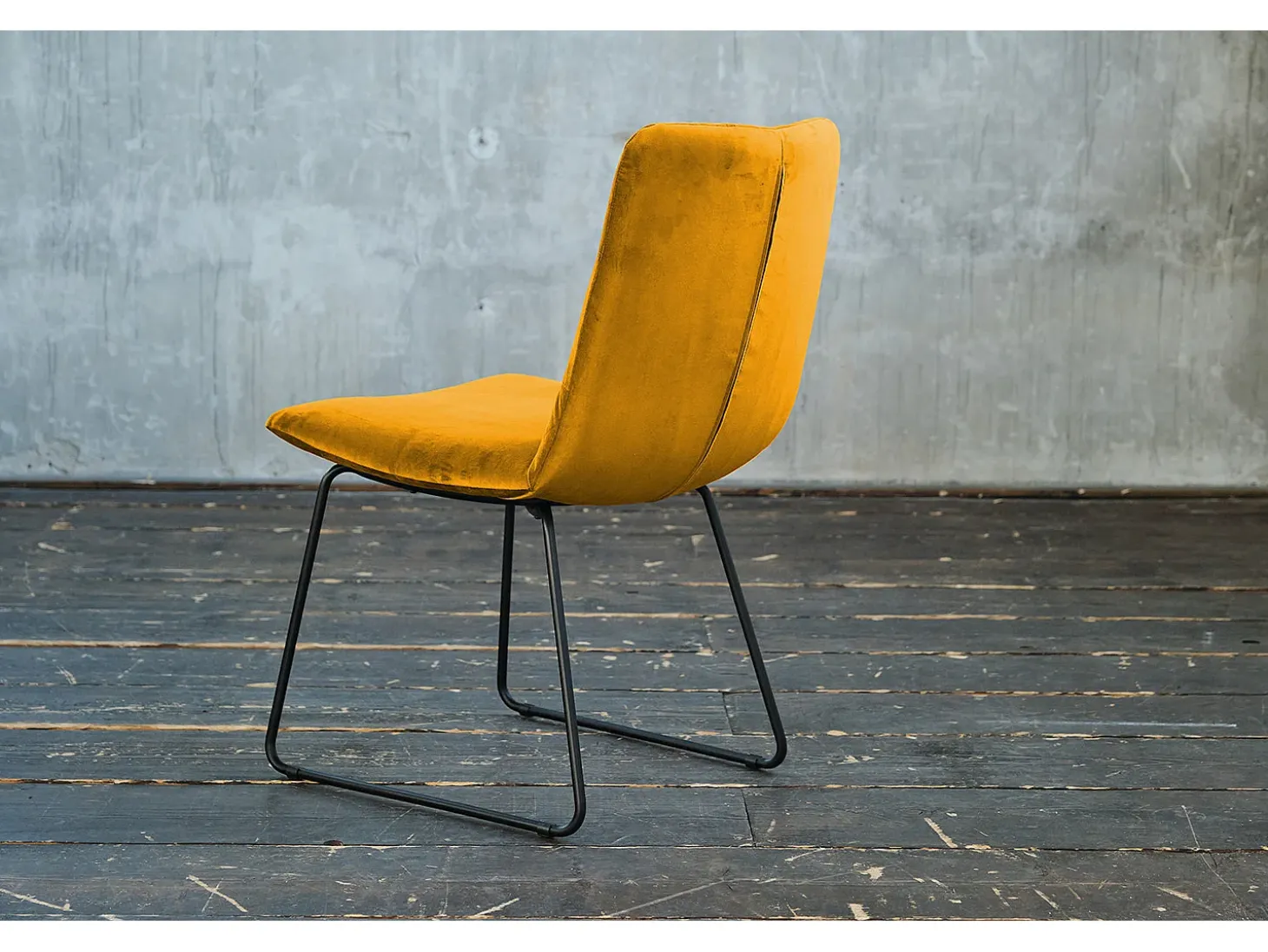 Silla - amarillo terciopelo - CHARME