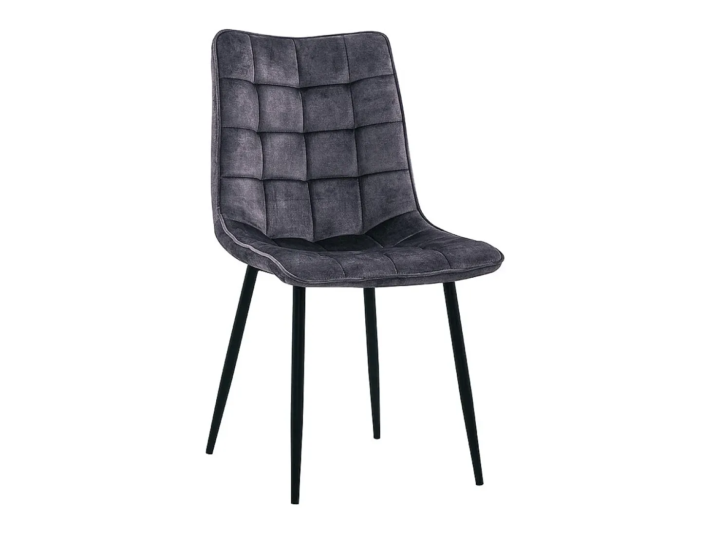 Silla - antracita terciopelo - CLARA