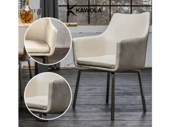 Silla - beige microfibra - CALI