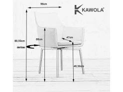 Silla - beige microfibra - CALI