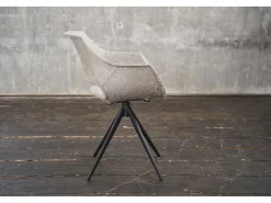 Silla - blanco crema microfibra - ZAJA
