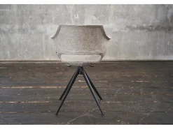 Silla - blanco crema microfibra - ZAJA