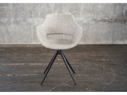 Silla - blanco crema microfibra - ZAJA