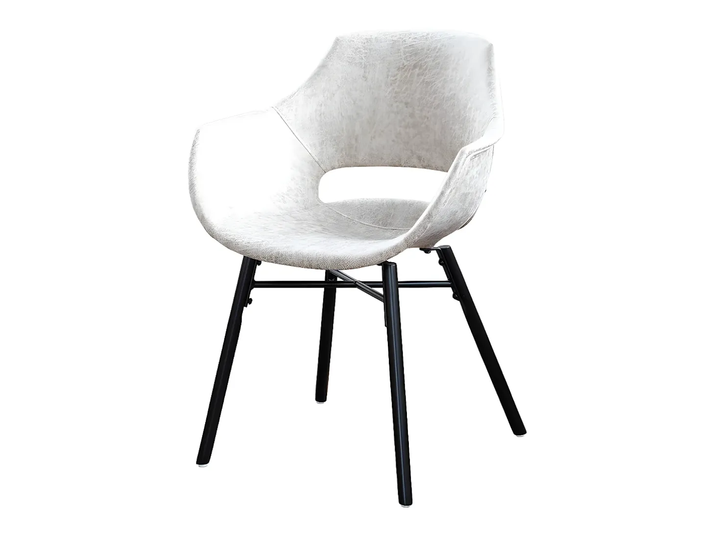 Silla - blanco crema microfibra - ZAJA