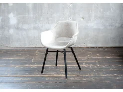 Silla - blanco crema microfibra - ZAJA