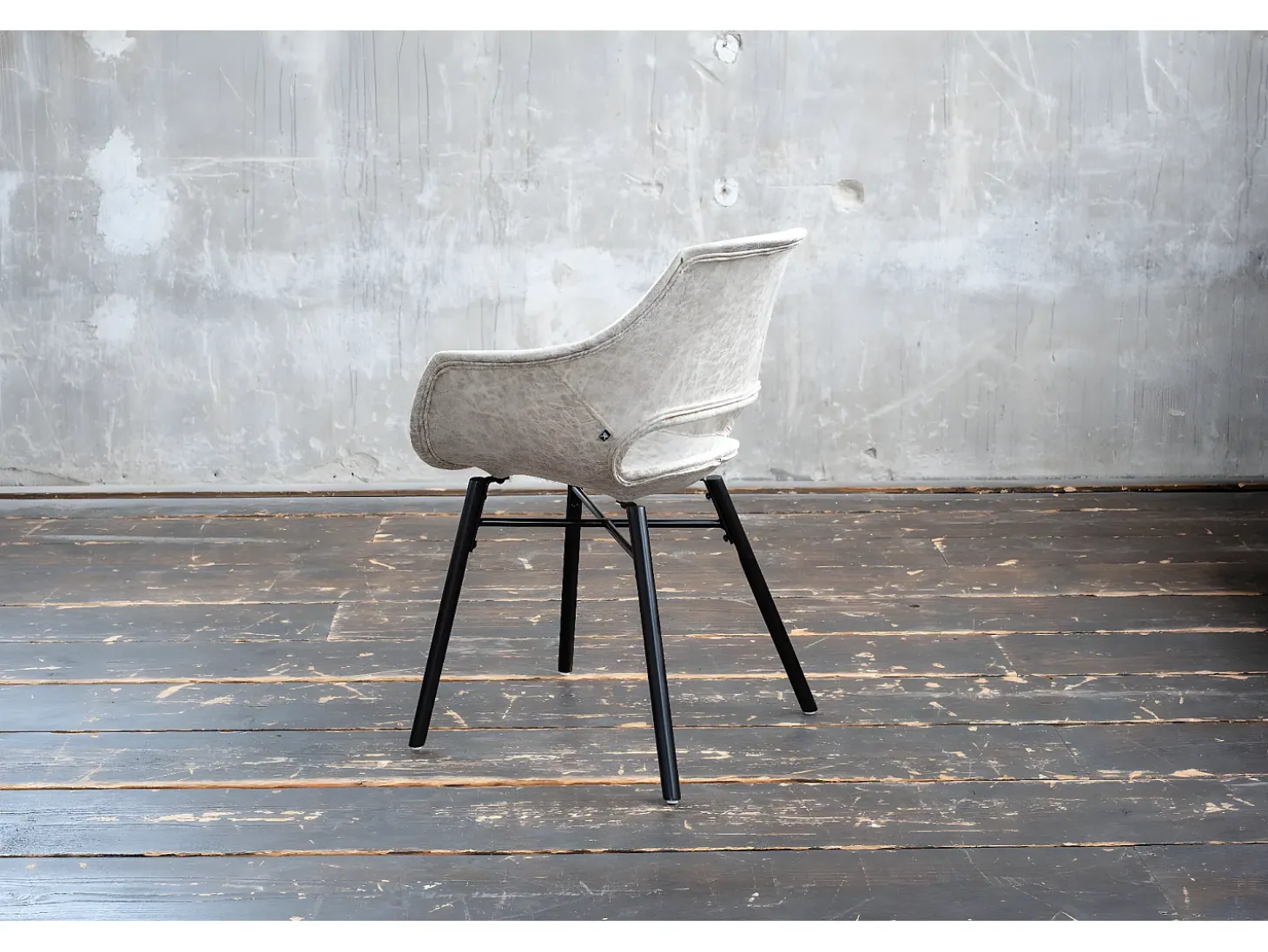 Silla - blanco crema microfibra - ZAJA