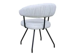 Silla - blanco crema tela tejida - RUNA