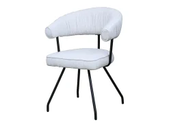 Silla - blanco crema tela tejida - RUNA