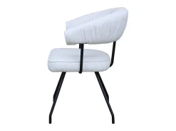 Silla - blanco crema tela tejida - RUNA