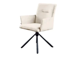 Silla - blanco crema terciopelo - KYRA