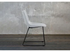 silla - blanco cuero sintético - ASCO