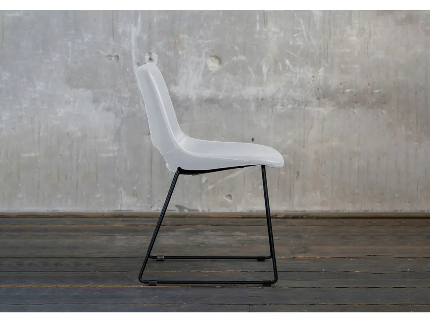 silla - blanco cuero sintético - ASCO