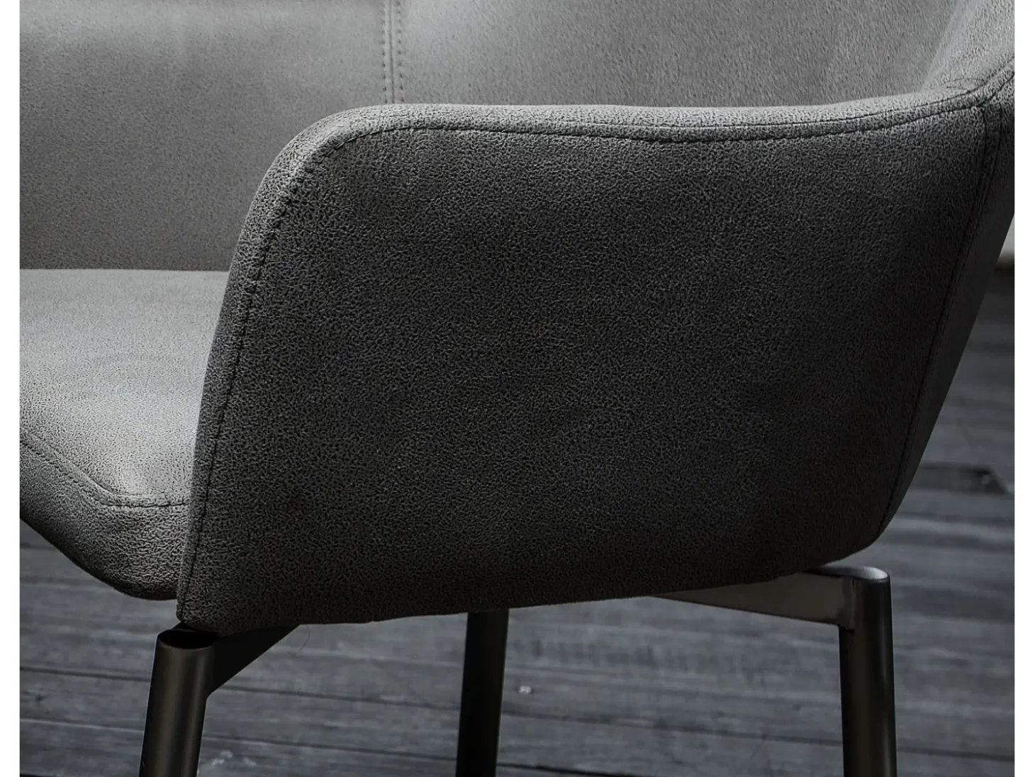 Silla - gris claro microfibra - LOUI