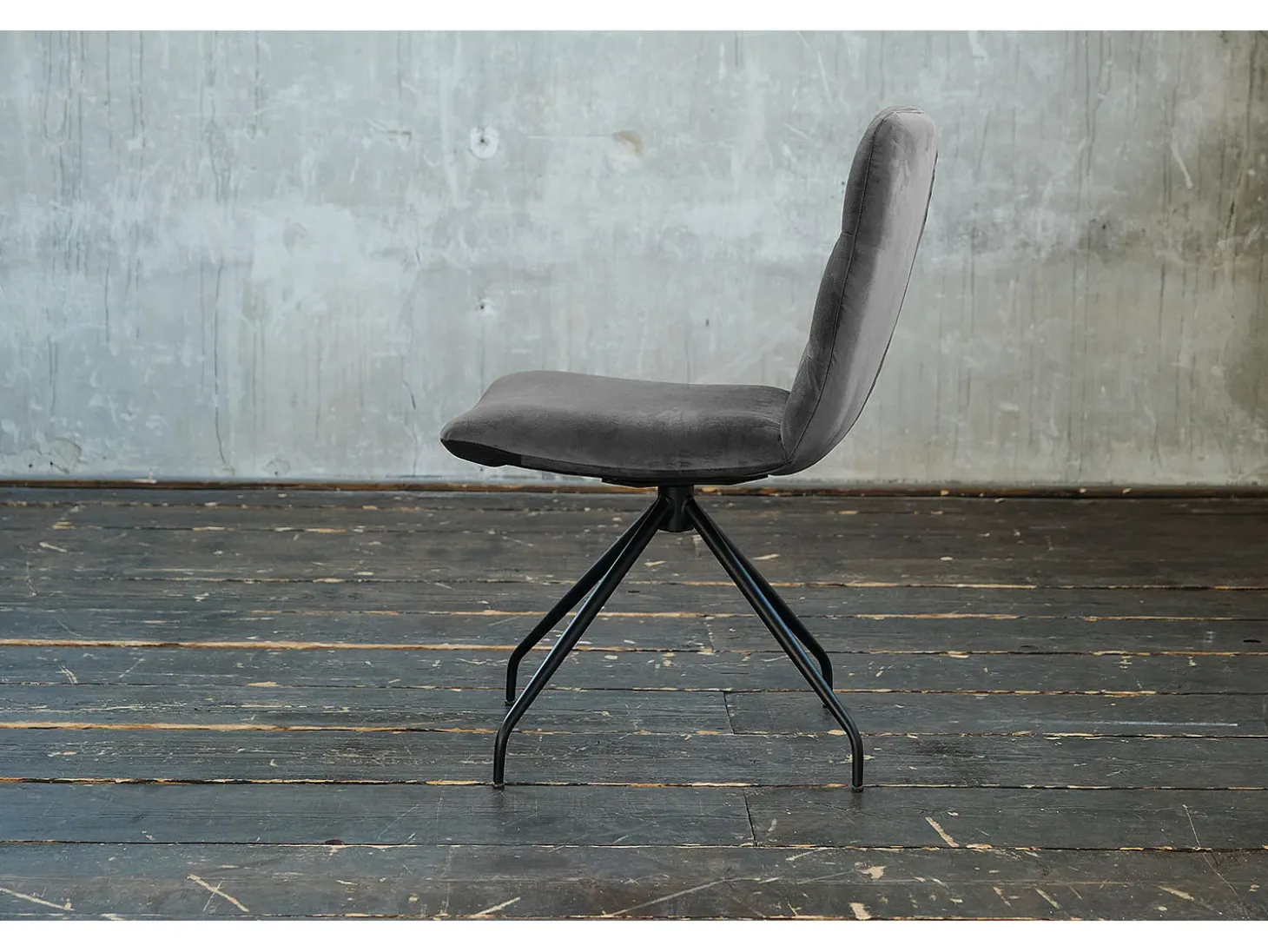 Silla - gris piedra terciopelo - CHARME
