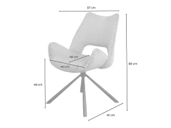 silla - Gris tela tejida - VELO