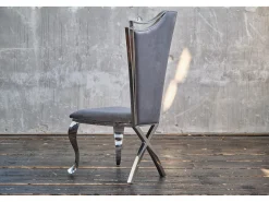silla - Gris terciopelo - AMALIA